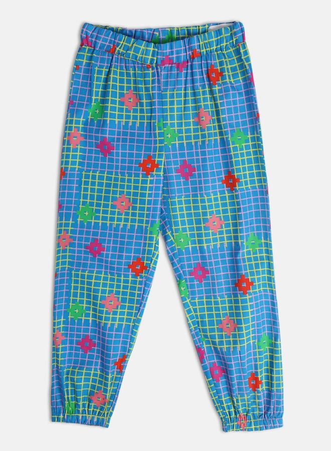 MINIKLUB Girls Cotton Ruffled Top and Cuffed Pants Set - Image 4