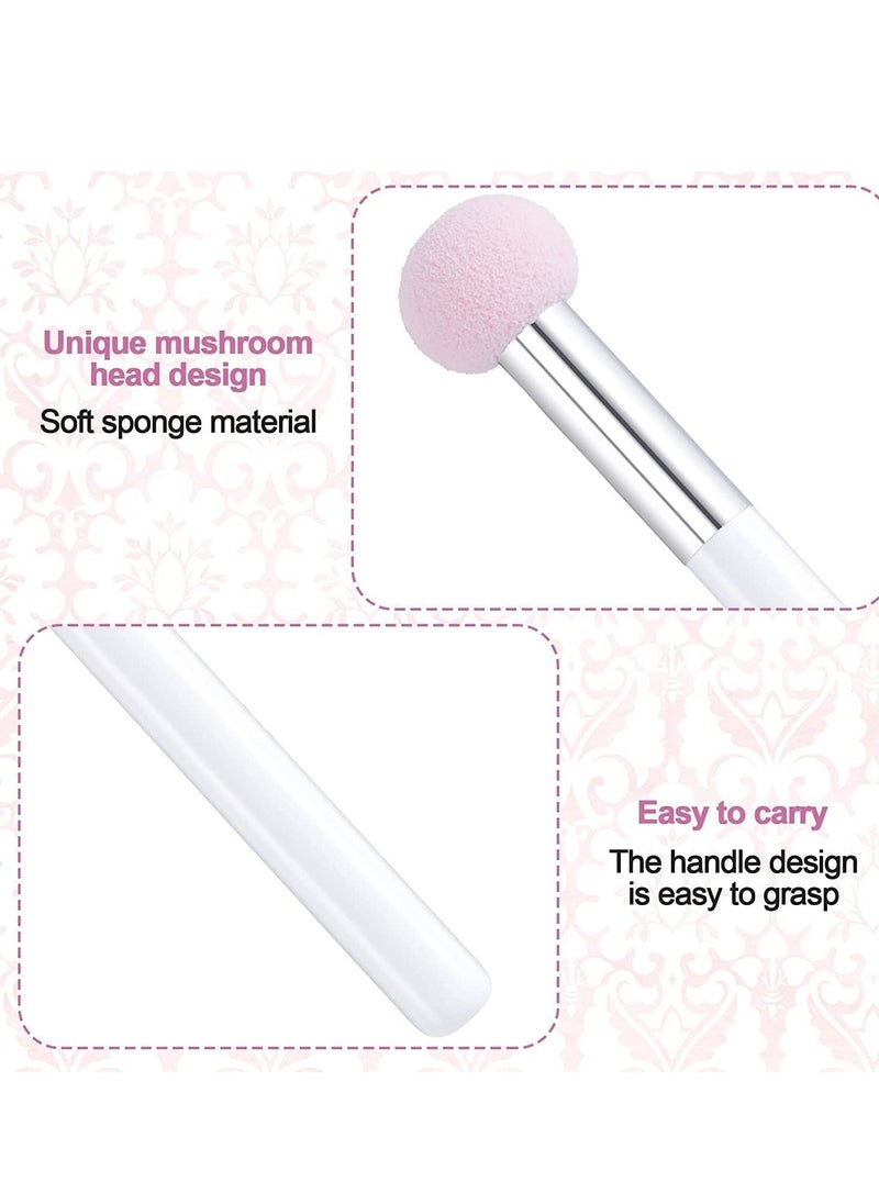 SYOSI - 6pcs Sponge Makeup Applicator With Handle, Sponge Eyeshadow Applicators Makeup, Eyeshadow Sponge Brush, Cotton Eye Makeup Eyeshadow Brushes for Women Girls 4.5 inch Long Washable - Image 1