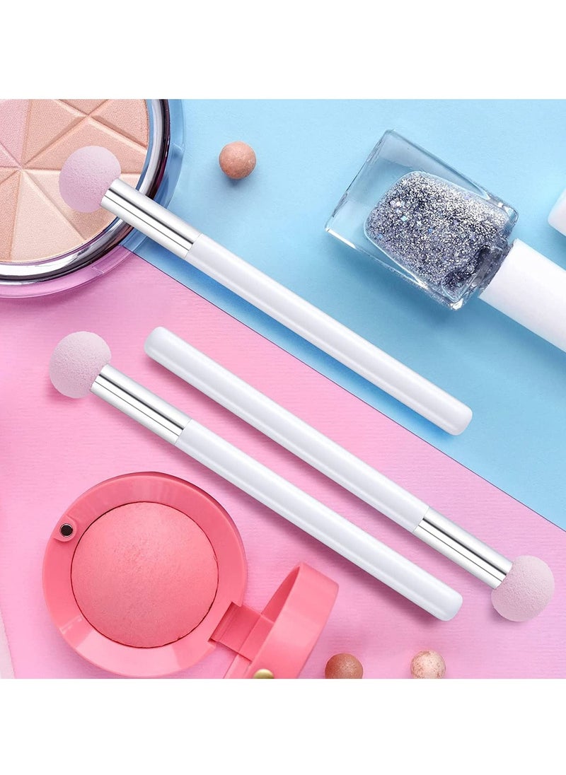 SYOSI - 6pcs Sponge Makeup Applicator With Handle, Sponge Eyeshadow Applicators Makeup, Eyeshadow Sponge Brush, Cotton Eye Makeup Eyeshadow Brushes for Women Girls 4.5 inch Long Washable - Image 1