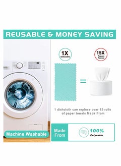Excefore Dishcloths, Premium Cleaning Cloth Remove The Oil and dust Kitchen Towels, Super Absorbent Coral Velvet Dish Towels for House Furniture Table Kitchen Dish Window Glasses  - Image 5