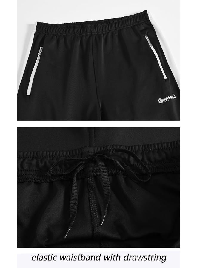 YSENTO Men's Tracksuits Outfits Set 2 Piece Jogging Suits Warm Up Sweatsuits Sweat Track Suits Sets, 3-white + Black, 4XL - Image 5