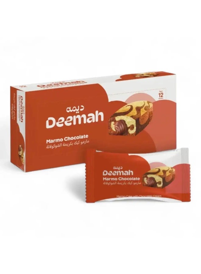 Deemah Marmo Chocolate Cake with Chocolate Cream Filling â€“ 12 Pieces - Image 1