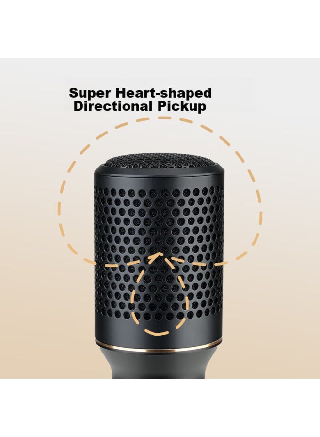 Takstar Dm 103 Wired Dynamic Microphone, Professional Performance Singing Microphone, Home Ktv Live Singing Stage Recording Conference Host Microphone, Black - Image 3