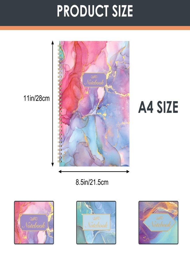 LABUK 3 Pack Spiral Notebook College Ruled Notebook, Aesthetic Journaling Notebooks for Work School Office Home, 3 x 120 Pages, 8.5 x 11 Inches Notebooks for Valentine Gifts - Image 2