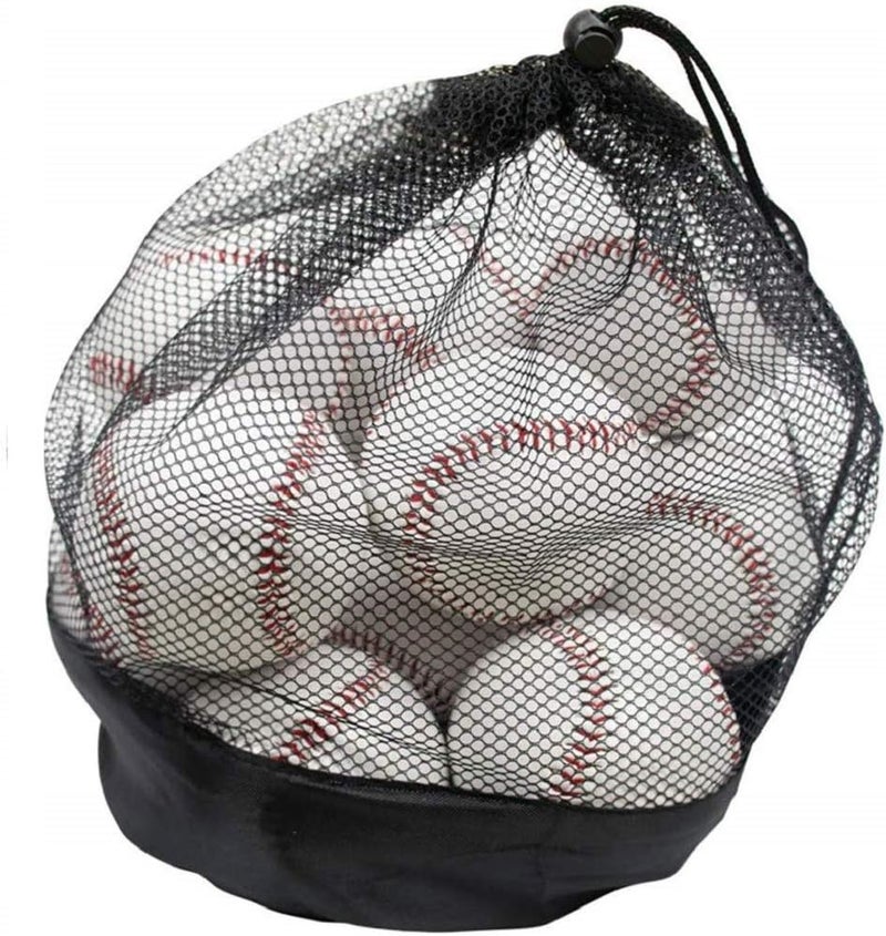 Tebery 12 Pack Standard Size Adult Baseballs Unmarked & Leather Covered Training Ball - Image 1