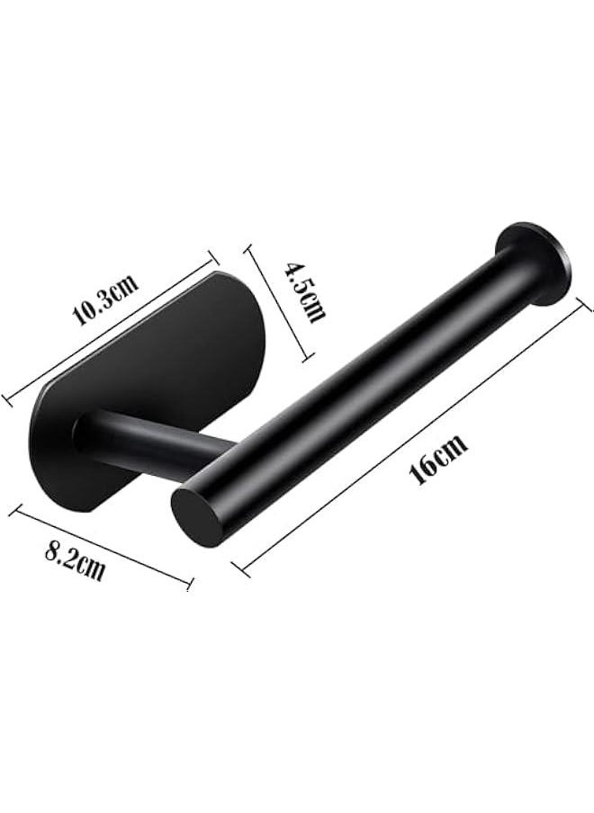 HOOKOR 2 Pack Toilet Paper Holder, Self Adhesive Toilet Roll Paper Holder No Drilling Stainless Steel, SUS 304 Stainless Steel，Wall Mount Toilet Paper Holders for Bathroom, Kitchen, Washroom  - Image 2