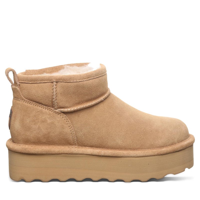 BEARPAW Retro Shorty Boots for Women Iced Coffee Solid Size 10 | Comfortable Warm Wool Lining | Women's Winter Ankle Boots - Image 1