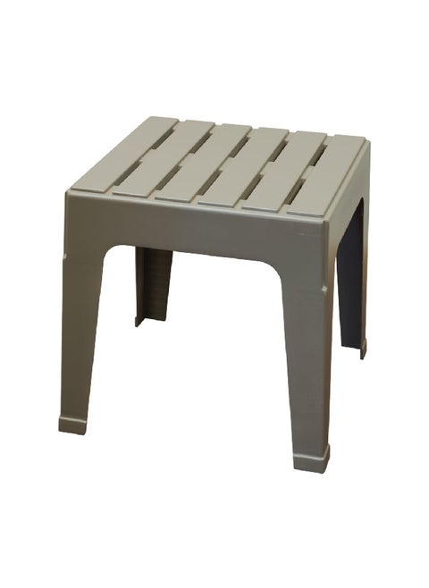 Resin Stackable Side Table Grey 45.72 x 50.29 x 50.29 cm 8029295