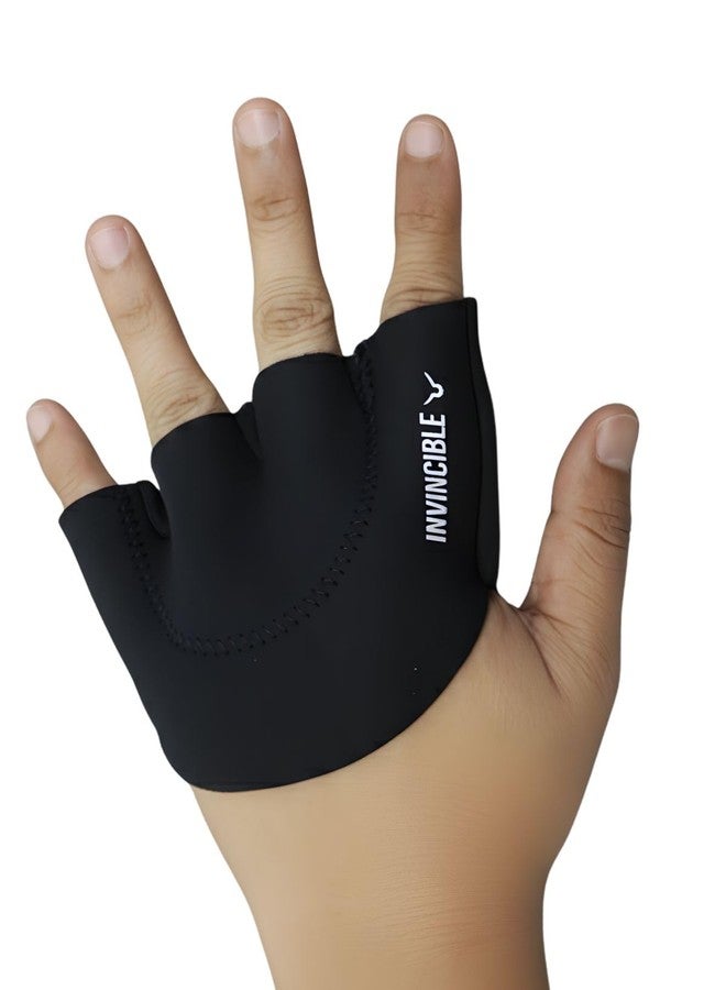 Invincible Cricket Fielding Glove, Black, Fingerless, Protective Hand Gear for Sports - Image 3