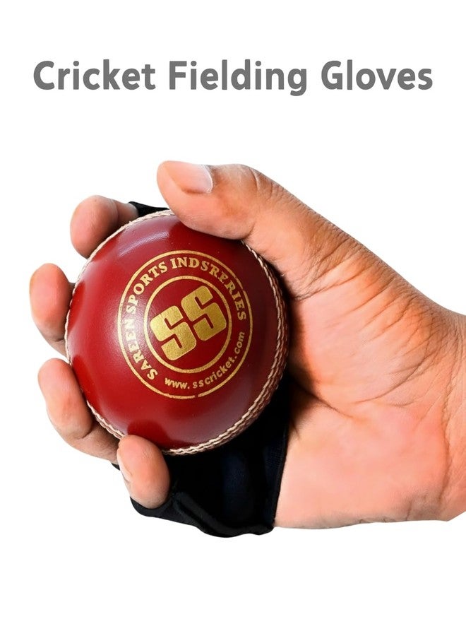 Invincible Cricket Fielding Glove, Black, Fingerless, Protective Hand Gear for Sports - Image 4