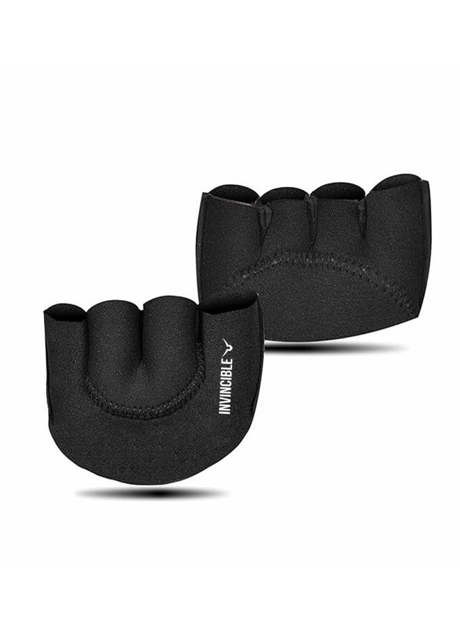 Invincible Cricket Fielding Glove, Black, Fingerless, Protective Hand Gear for Sports - Image 2