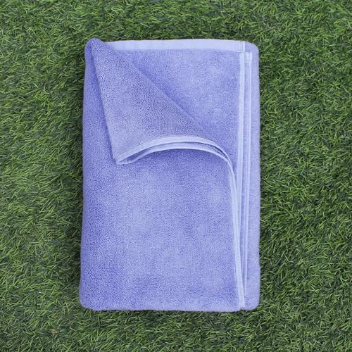 HEELIUM Bamboo Bath Towel | Ultra Absorbent | 3X Softer Than Cotton Towels | 140 x 70 cm - 600 GSM | Pack of 3 - Iris, Grey, Teal - Image 5
