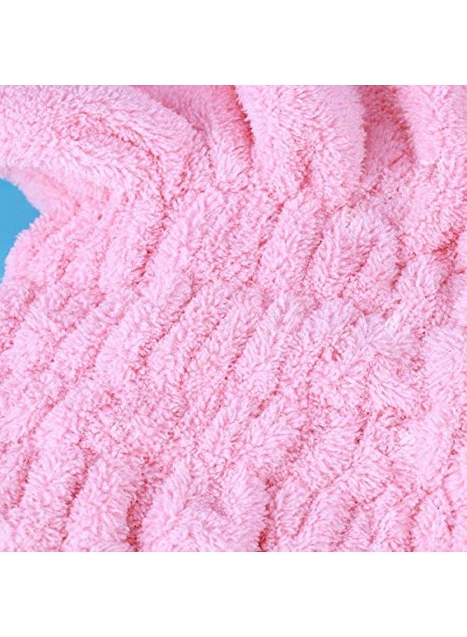 VRT Microfiber Hair Drying Towels Head Wrap With Bowknot Shower Cap Hair Turban Hair Wrap Bath Cap For Curly Long & Wet Hair Gift For Women 2Pack (Pink) - Image 5
