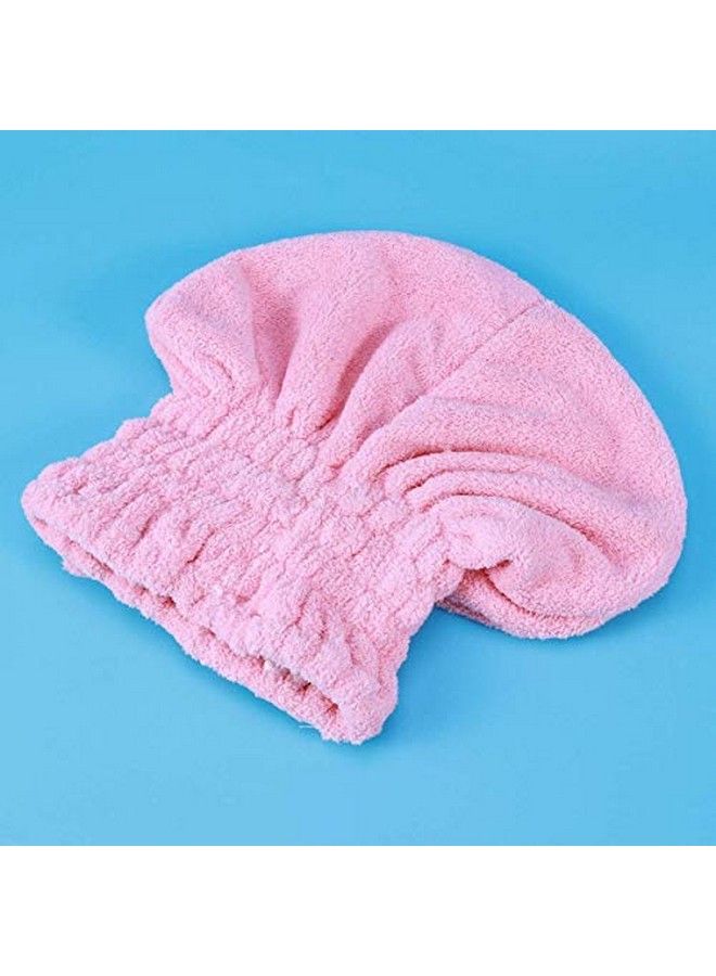 VRT Microfiber Hair Drying Towels Head Wrap With Bowknot Shower Cap Hair Turban Hair Wrap Bath Cap For Curly Long & Wet Hair Gift For Women 2Pack (Pink) - Image 3