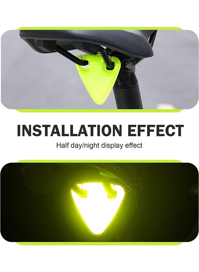6 PCS Reflective Yield Symbols, Bike Triangle Sign, High-Visibility Reflective Stickers for Bicycles, Night Riding Warning Signs, Cycling Safety Equipment for Mountain Bike - Image 5