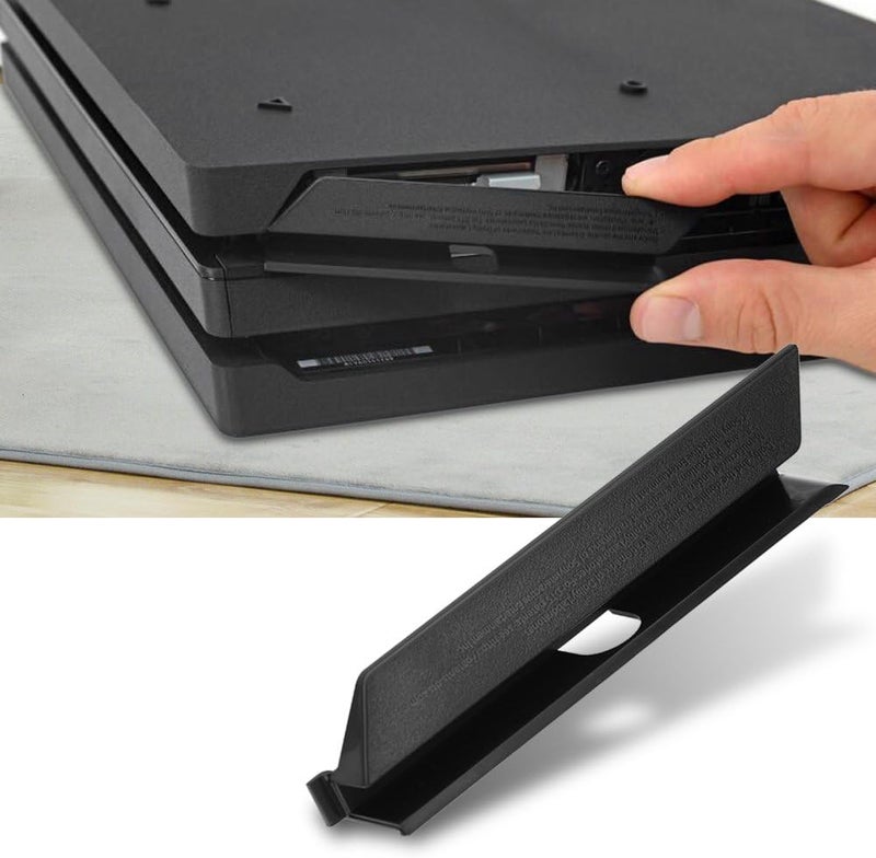 cheekyglo HDD Hard Drive Slot Cover, Door Flap for PS4 Pro Black Plastic HDD Hard Drive Slot Cover Door Flap for PS4 Pro Console - Image 1