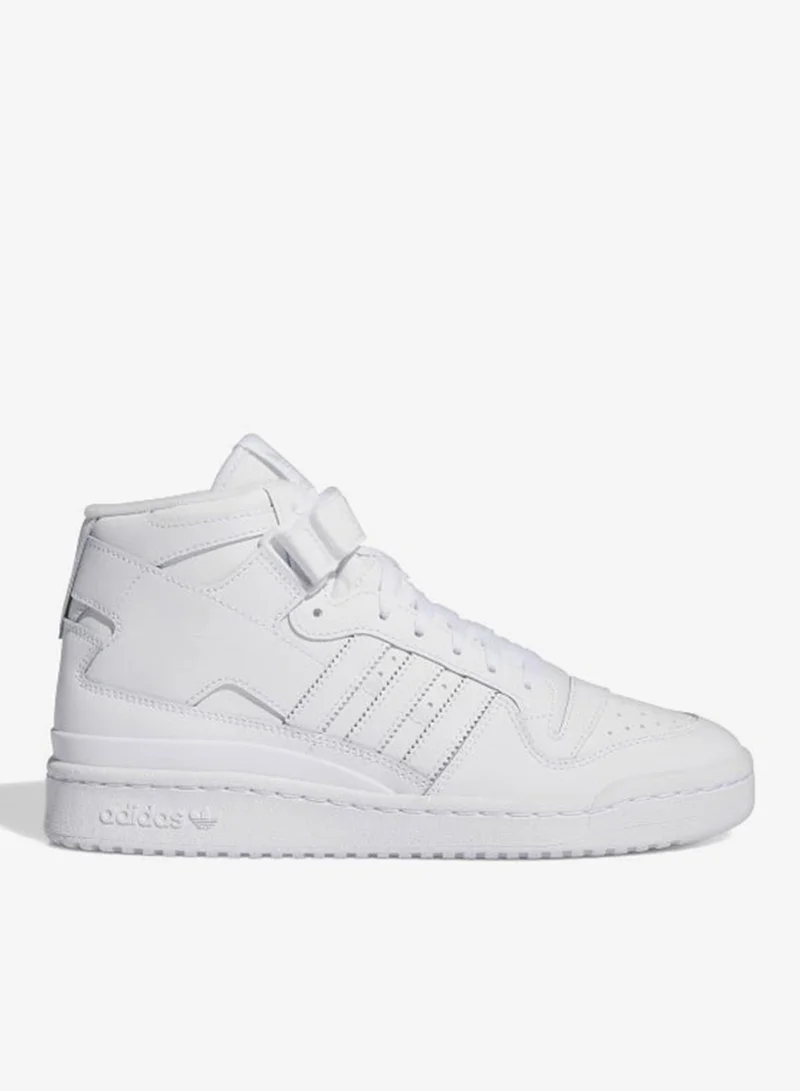 Forum Mid White Basketball Shoes