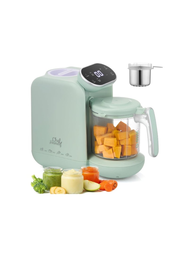 Chefhandy Baby Food Maker, Steamer & Blender with Stainless Steel Basket, Puree Maker with Auto/Manual Blend, Bottle Warmer, Safe & Easy-to-Clean Compact Baby Food Processor - Image 1