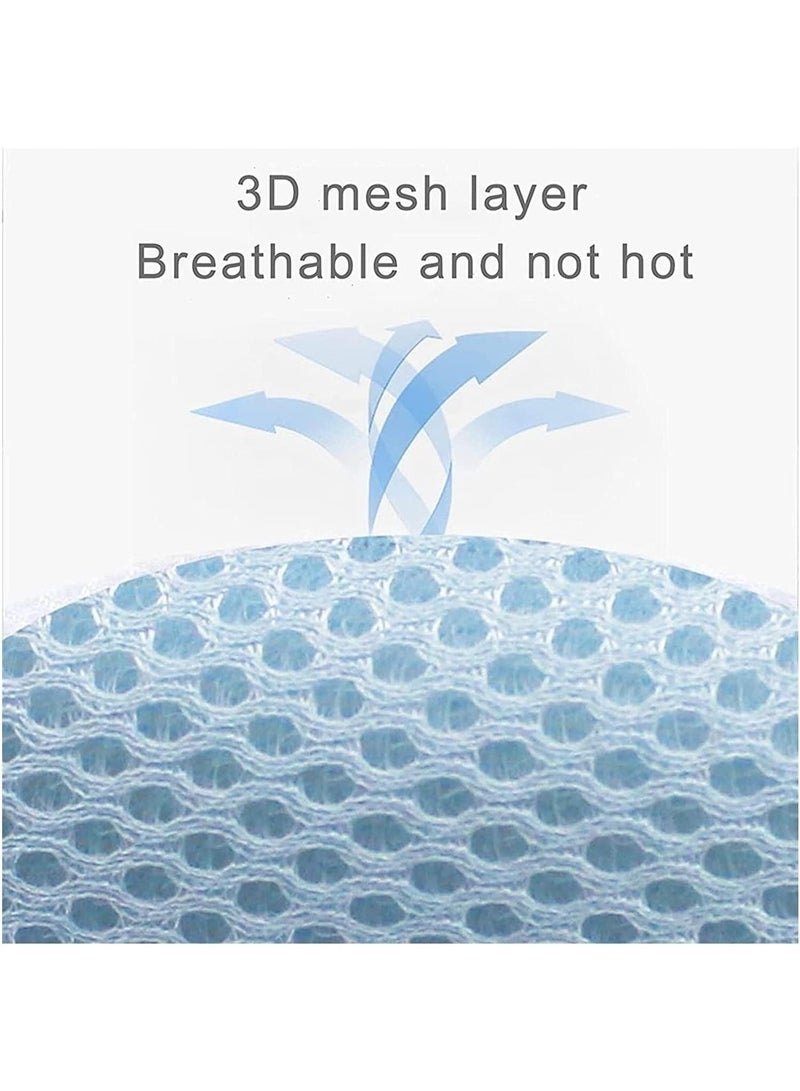 ChicAbode Baby Helmet, Baby Head Protector, Toddler Protective Cap, Cotton, Adjustable, Safety Helmet, Suitable For Learning To Crawl And Walk (Football Blue) - Image 5