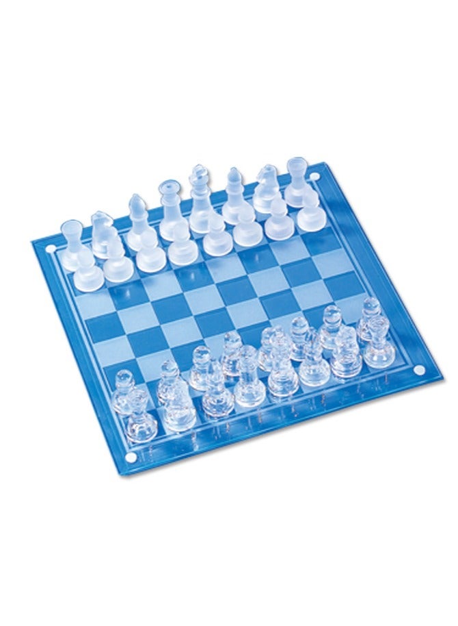 Luxury glass chess - clear and frosted glass board and pieces - Image 5