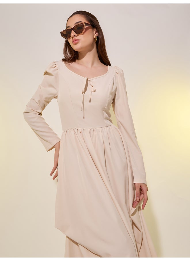Take Two Tie-Neck Midi Dress  - Image 2