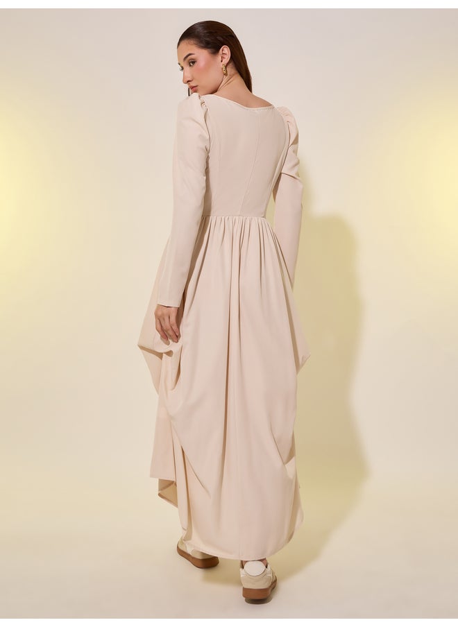 Take Two Tie-Neck Midi Dress  - Image 5