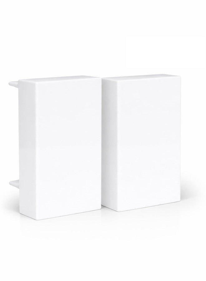 MX Blank Dummy Cover 1 Module | 22.5 x 45mm Modular Socket Plate | Premium ABS Wall Plate for Covering Unused Switch Slots | Home & Office Use | White - Pack of 2 - Image 1