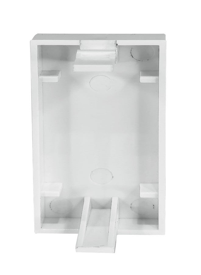 MX Blank Dummy Cover 1 Module | 22.5 x 45mm Modular Socket Plate | Premium ABS Wall Plate for Covering Unused Switch Slots | Home & Office Use | White - Pack of 2 - Image 3