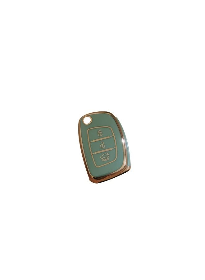 Generic Remote Flip Car Key Cover for Hyundai Tucson Avante TPU Car key protector key shell key cover  - Image 1