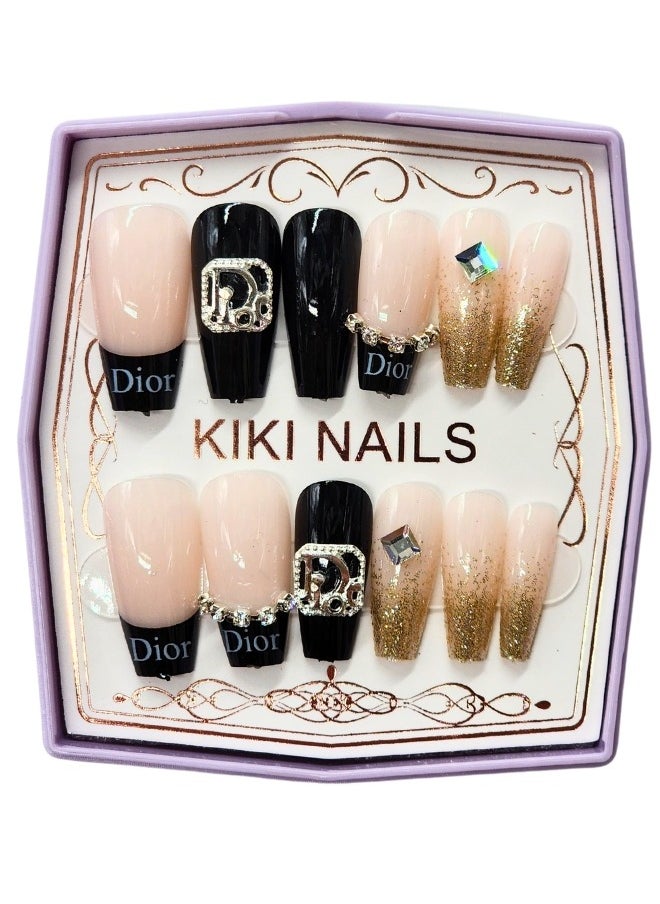 KIKI False Nails -12Pieces Multicolour 