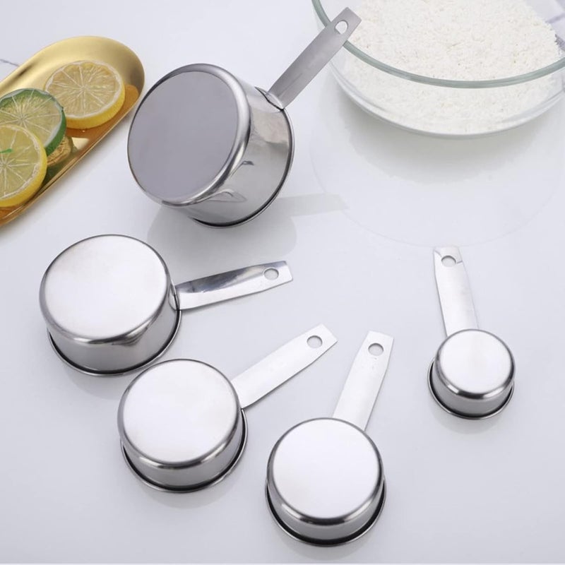 klarako Stainless Steel Measuring Cups Stackable Measuring Set for Kitchen Cooking Baking, Liquid and Solid - Image 3