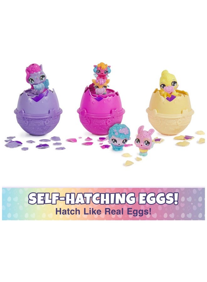HATCHIMALS هتشيمالز أليف، سلة الربيع مع 6 شخصيات صغيرة، 3 بيضات تفقس ذاتياً، هدية ممتعة ولعبة عيد الفصح، ألعاب للأطفال من الفتيات والفتيان بعمر 3 سنوات وما فوق - Image 2