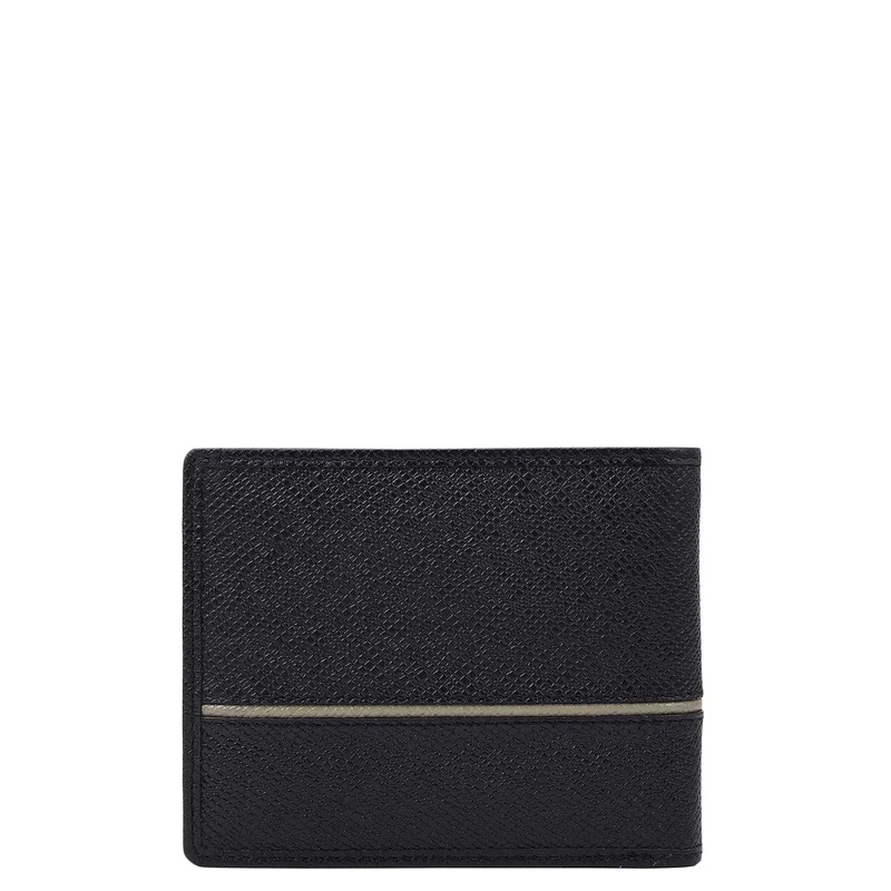 Da Milano black Black Bifold Leather Mens Wallet for Men | Best Price UAE