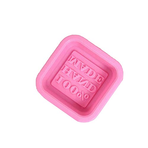 AKOAK 6 Pack Pink DIY Handmade Square Silicone Soap Molds - 100% Handmade - for Soap Making Handmade Baking Tool Soap Cake Decorating - Image 3
