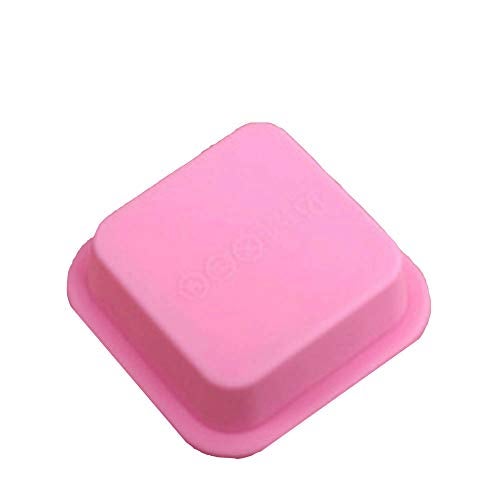 AKOAK 6 Pack Pink DIY Handmade Square Silicone Soap Molds - 100% Handmade - for Soap Making Handmade Baking Tool Soap Cake Decorating - Image 4