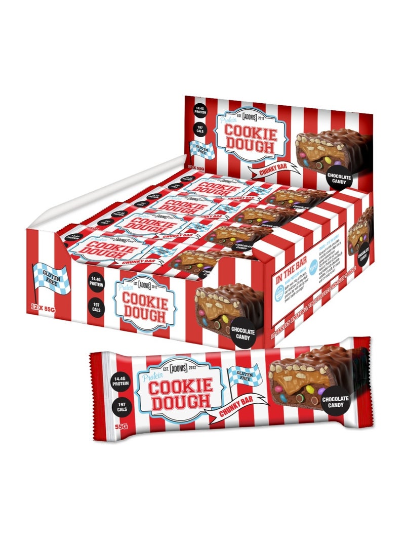 آدونیس كوكي دو بروتين بار- بحلوى الشوكولاته.12 قطعة × 55 جرام - Image 1