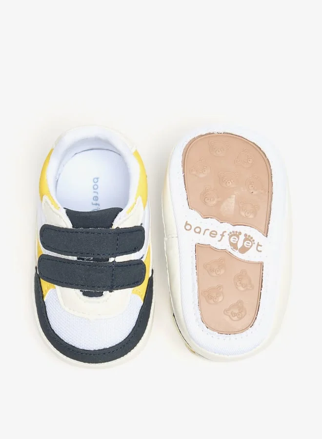 Barefeet Colourblock Booties with Hook and Loop Closure