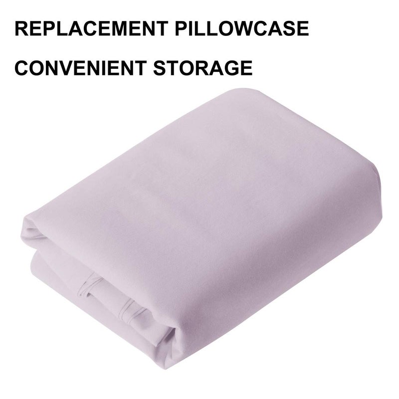 KWLET KWLET Pregnancy Pillow Cover/U Shaped Pillow Cover/Pregnancy Pillow Case/Maternity Pillow Case/Pillowcase with Removable Cotton Cover 57x30 Inch for Pregnancy Pillow Gray  - Image 4
