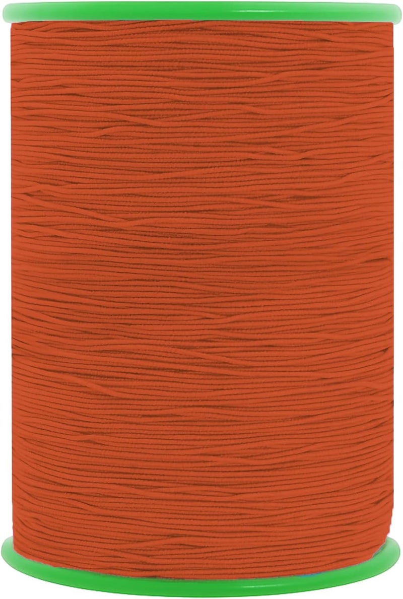 Mandala Crafts Rust Shirring Elastic Thread for Sewing, Knitting, Smocking, and DIY Crafts - 546 Yards 0.6mm Fine Thin Stretch Thread for Sewing Machines - Image 1