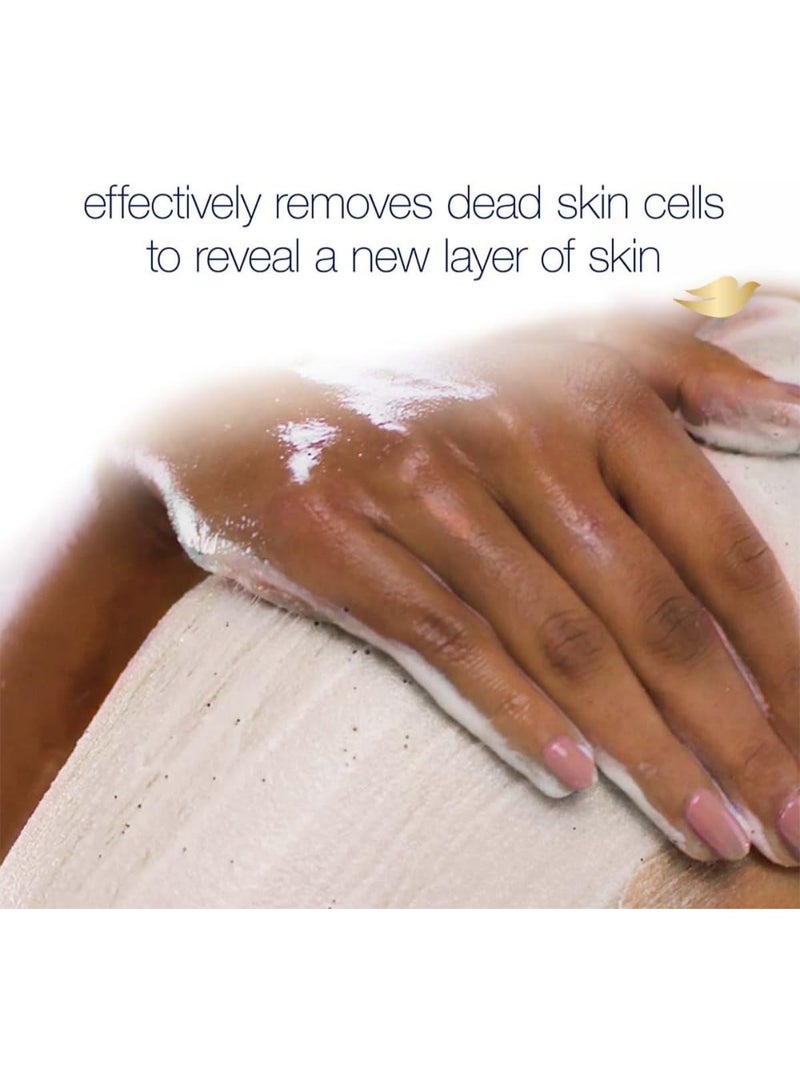 Dove Scrub Macadamia & Rice Milk Reveals Visibly Smoother Skin Body Scrub That Nourishes Skin 10.5 oz - Image 4