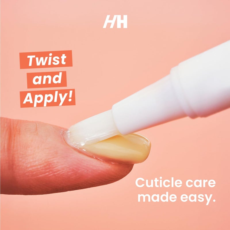 Handmade Heroes Cuticle Strengthening 8% Colloidal Oat Cuticle Oil Pen Rejuvenate Nail Nourish Repair Cuticles Vegan Cruelty Free Cuticle Oil helps grow nails fast for manicure and pedicure set - Image 5