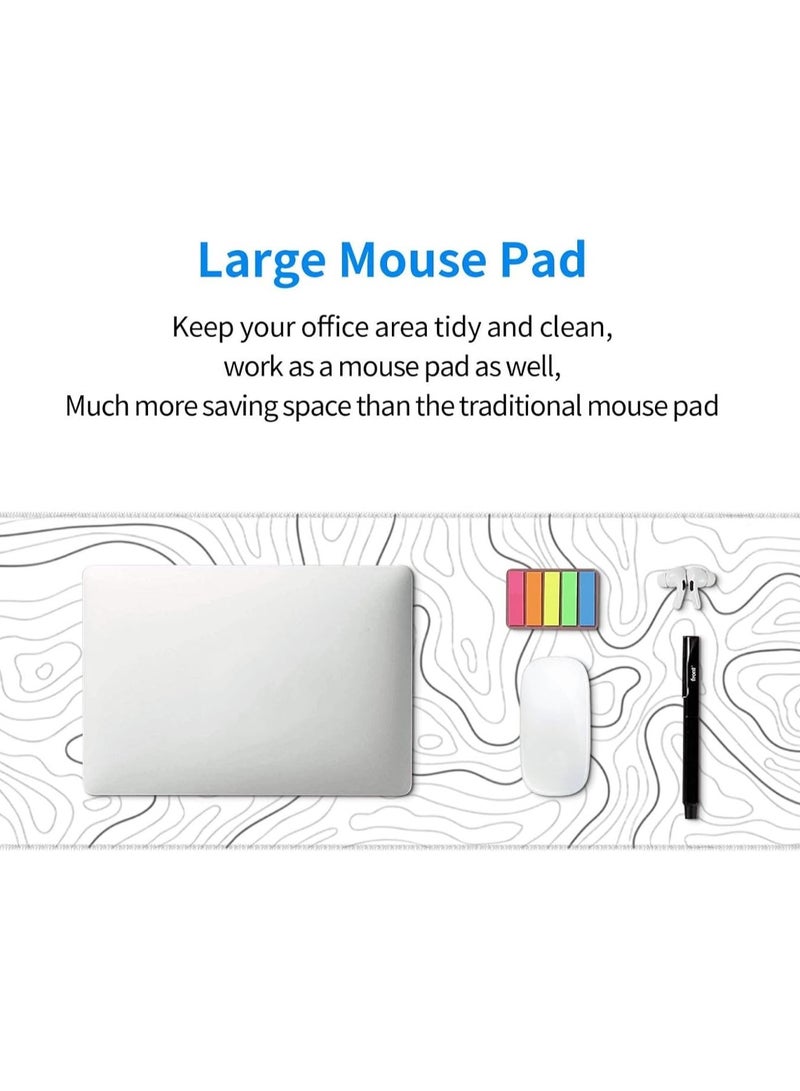 TrueMart Large Desk Mouse Pad, Waterproof Gaming Mouse Pad, 800 x 300 x 3mm, 31.5 x 11.8 x 0.157in, Gaming Mouse Pad, XXL Desk Mat, Non-Slip Desk Mat, XL Gaming Mouse Pad, Thick Rubber Desk Pad Mouse Pad, Suitable for Gaming, Office, and Home Use  - Image 3
