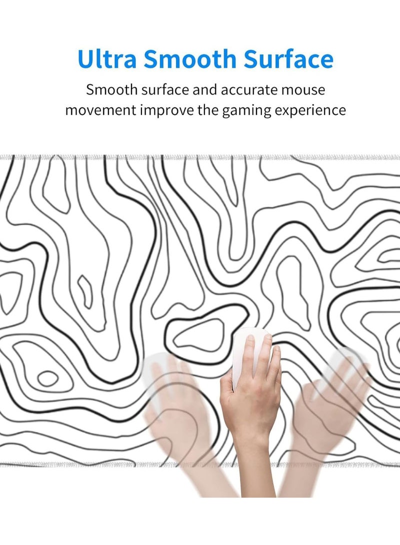 TrueMart Large Desk Mouse Pad, Waterproof Gaming Mouse Pad, 800 x 300 x 3mm, 31.5 x 11.8 x 0.157in, Gaming Mouse Pad, XXL Desk Mat, Non-Slip Desk Mat, XL Gaming Mouse Pad, Thick Rubber Desk Pad Mouse Pad, Suitable for Gaming, Office, and Home Use  - Image 2