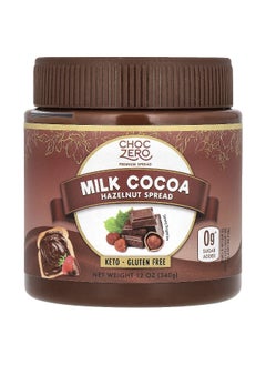 CHOCZERO ChocZero, Milk Cocoa Hazelnut Spread, 12 oz (340 g)  - Image 1