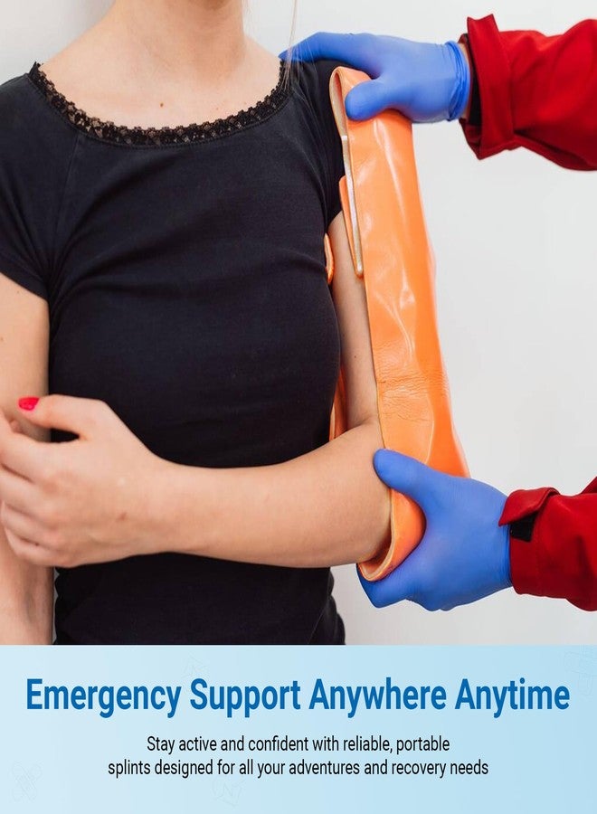 Primacare IS-5236 36" Padded Aluminum Splint for Hands, Legs, Fractured Limbs, Nose, Ankle or Braces, Universal Waterproof Medical Tactical Splints for First Aid and Emergency Support, Orange - Image 3