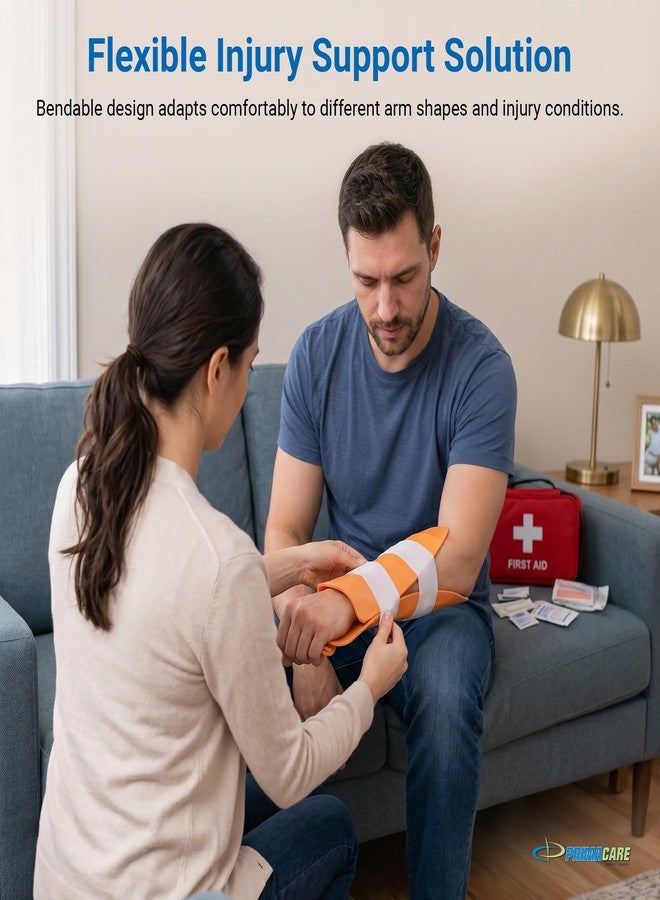 Primacare IS-5236 36" Padded Aluminum Splint for Hands, Legs, Fractured Limbs, Nose, Ankle or Braces, Universal Waterproof Medical Tactical Splints for First Aid and Emergency Support, Orange - Image 4