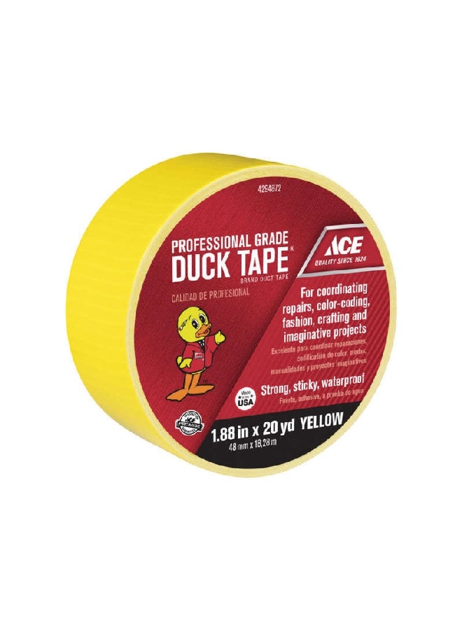 ACE Heavy-Duty Cotton Mesh Professional Grade Duct Tape Yellow 1.88 Inch x 20 Yard 4294872