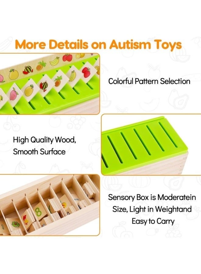DURKU Wooden Montessori Toys for Kids Toddler Preschool Toys Color Shape Matching Sorting Box Preschool Learning Activities Sensory Bin Autism Puzzles Great Gift for 1-3 Boys Girls - Image 3
