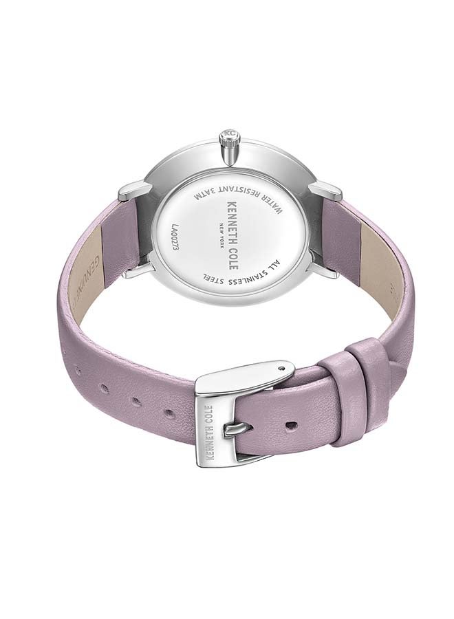 Kenneth Cole New York Modern Classic 38mm Quartz Analog Purple Dial Watch For Women - Image 2
