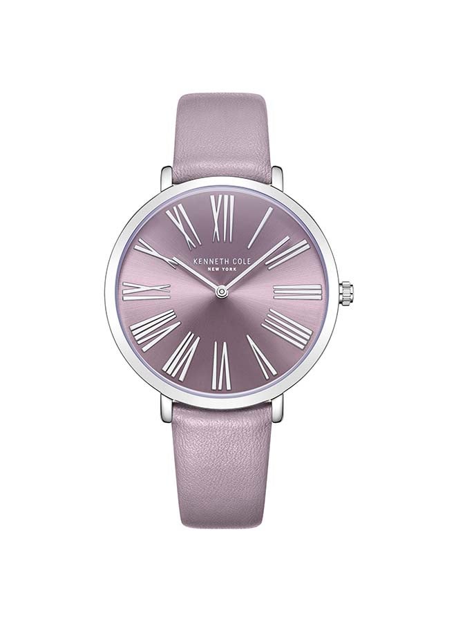 Kenneth Cole New York Modern Classic 38mm Quartz Analog Purple Dial Watch For Women - Image 1